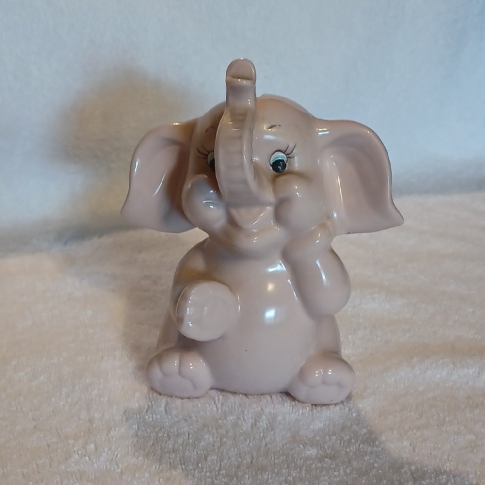 Pink elephant bank vintage banks